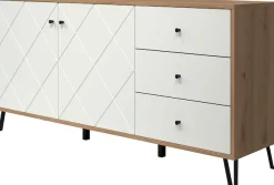 Home affaire Sideboard »Tarragona« Sideboard, 2 Türen, 3 Schubkasten & Soft-Close - (B/T/H) 183/40/76 cm