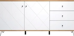 Home affaire Sideboard »Tarragona« Sideboard, 2 Türen, 3 Schubkasten & Soft-Close - (B/T/H) 183/40/76 cm