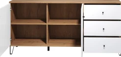 Home affaire Sideboard »Tarragona« Sideboard, 2 Türen, 3 Schubkasten & Soft-Close - (B/T/H) 183/40/76 cm