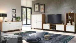 Home affaire Sideboard »Tarragona« Sideboard, 2 Türen, 3 Schubkasten & Soft-Close - (B/T/H) 183/40/76 cm