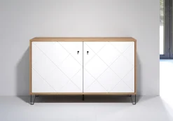 Home affaire Sideboard »Tarragona« Sideboard mit 2 Türen & Soft-Close - (B/T/H) 123/40/76 cm