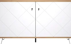 Home affaire Sideboard »Tarragona« Sideboard mit 2 Türen & Soft-Close - (B/T/H) 123/40/76 cm