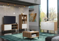 Home affaire Sideboard »Tarragona« Sideboard mit 2 Türen & Soft-Close - (B/T/H) 123/40/76 cm