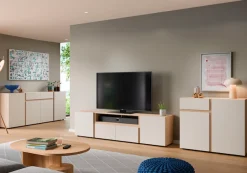 Home affaire Sideboard »TAVERA« Sideboard Breite 100 cm, modern, grifflos, viel Stauraum