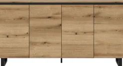 Home affaire Sideboard »TOMA, Breite: 160 cm, mit Metall-Kufen-Fuß, 4 Türen, 4 Einlegeböden« Anrichte, Kommode, Schrank, Board, Higboard