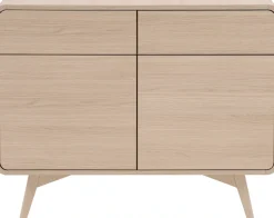 Home affaire Sideboard »Torsby, moderner Schrank, Kommode in Eiche Natur, 108 cm breit« abgerundete Ecken, ausreichend Stauraum, vielseitig einsetzbar