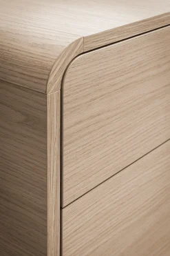 Home affaire Sideboard »Torsby, moderner Schrank, Kommode in Eiche Natur, 108 cm breit« abgerundete Ecken, ausreichend Stauraum, vielseitig einsetzbar
