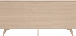Home affaire Sideboard »Torsby, moderner Schrank, Kommode in Eiche Natur, 180 cm breit« abgerundete Ecken, ausreichend Stauraum, vielseitig einsetzbar
