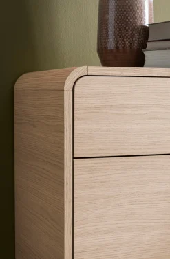 Home affaire Sideboard »Torsby, moderner Schrank, Kommode in Eiche Natur, 180 cm breit« abgerundete Ecken, ausreichend Stauraum, vielseitig einsetzbar