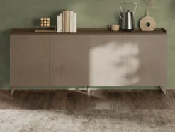 Home affaire Sideboard »Tray, Breite 241, Kommode mit 4 Türen« "Tablet", Push-to-open Funktion