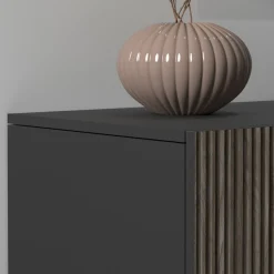 Home affaire Sideboard »Vega Sideboard,Kommode,200 cm« mit 4 Türen,Fronten mitRillen-Optik