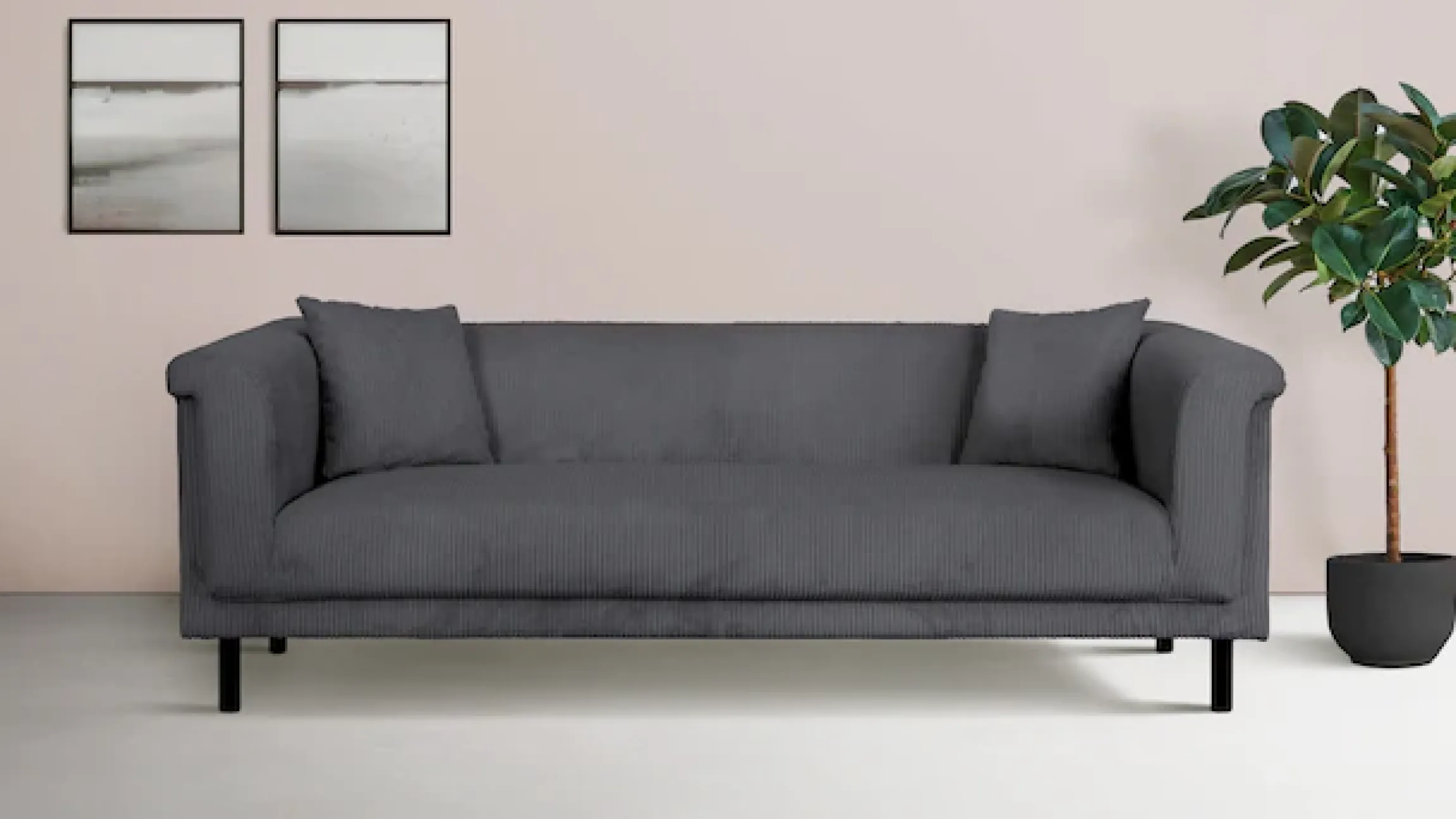 Home affaire 2-Sitzer »AGNIA B/T/H: 180/85/71 cm« incl. Zierkissen, auch in Cord und Bouclé