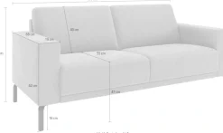 Home affaire 3-Sitzer »Apiro, 3-Sitzer – Premium-Komfort für dein Zuhause« Ergonomischer Federkern, optional motorisch ausziehbar