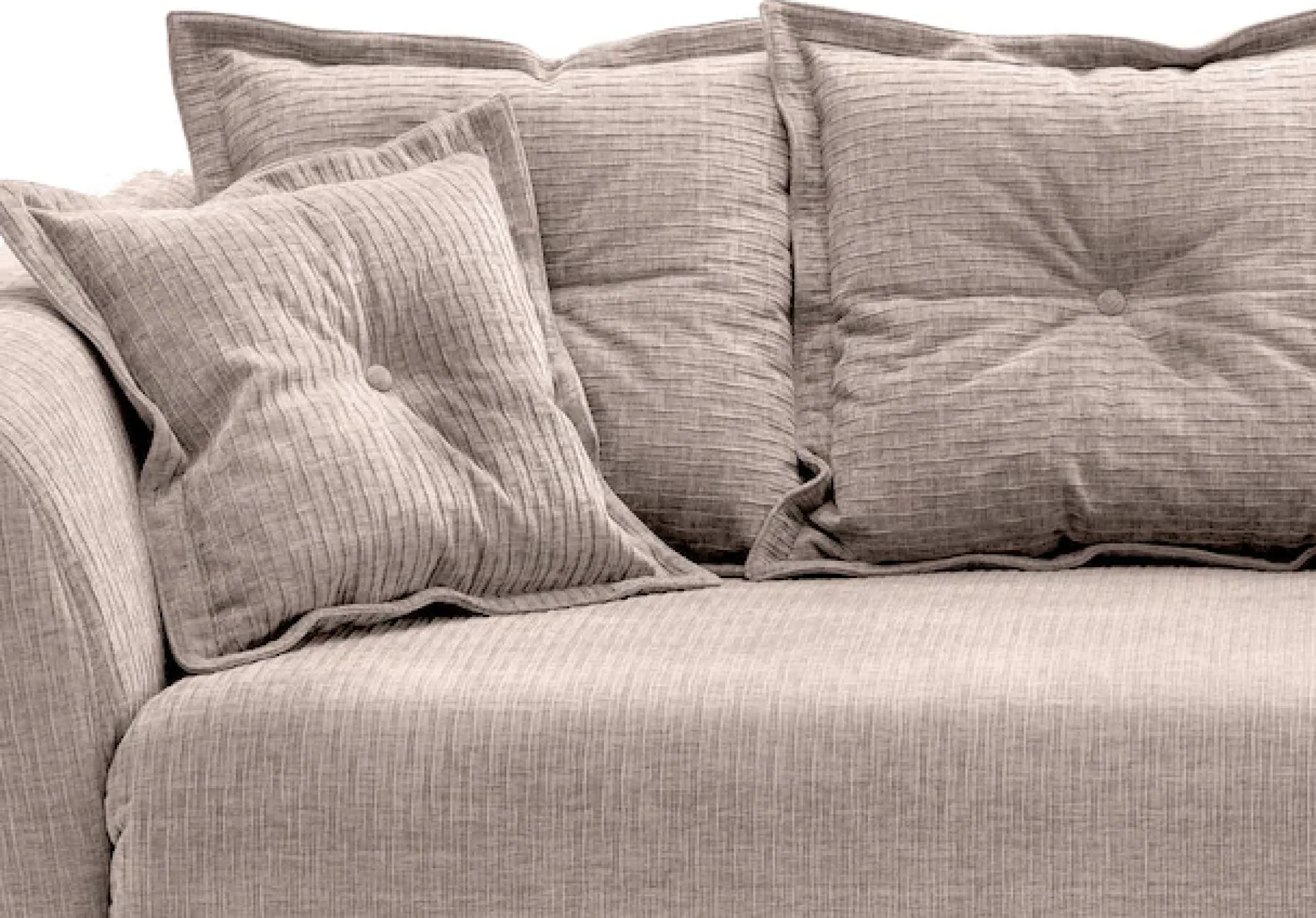 Home affaire 3-Sitzer »Baggio Breite 236 cm, modernes Sofa, hoher Fuß, bequem« schwarze Metallfüße