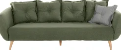 Home affaire 3-Sitzer »Baggio modern und romantisches Design, bequem« Zierkissen inklusive