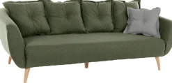 Home affaire 3-Sitzer »Baggio modern und romantisches Design, bequem« Zierkissen inklusive
