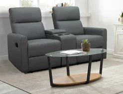 Home affaire 2-Sitzer »Daoulas, 2er-Kinosofa, TV-Sessel, Multimedia-Sofa« Kinosofa mit Relaxfunktion, Getränkehalter und Stauraum