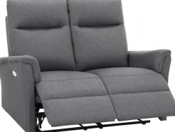Home affaire 2-Sitzer »FINNARA,2-Sitzer,elelektrische Relaxfunktion in 2 Sitzen, USB A/C« Liegefunktion 105°-135°, Federkern,