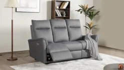 Home affaire 3-Sitzer »FINNARA, 3-Sitzer,elelektrische Relaxfunktion in 2 Sitzen, USB A/C« Liegefunktion 105°-135°, Federkern,