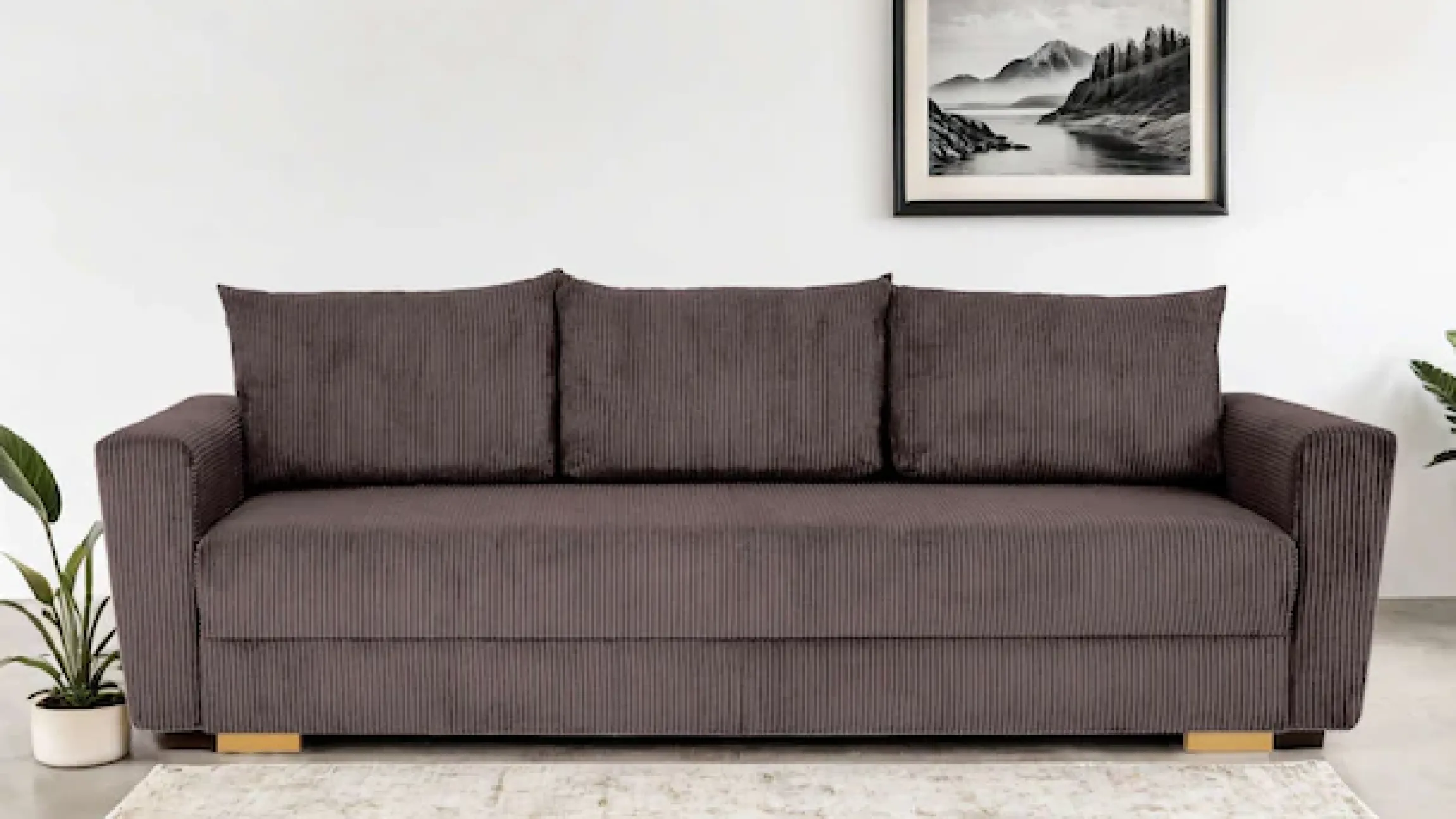 Home affaire 3-Sitzer »MAGHERA 230 cm - OTTO. Verlässliche Qualität.« Schlafsofa, Bettkasten, pflegeleicht