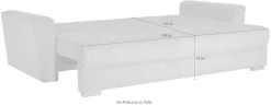 Home affaire 3-Sitzer »MAGHERA 230 cm - OTTO. Verlässliche Qualität.« Schlafsofa, Bettkasten, pflegeleicht