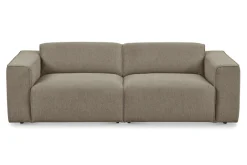 Home affaire 3-Sitzer »Noord mit Kedernaht, Breite 232 cm« Cord, Struktur, Webstoff, mit Wellenunterfederung, Massivholzrahmen