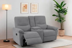 Home affaire 2-Sitzer »ODILON, 2er-Kinosofa, TV-Sessel, Mulitmedia-Sofa, Struktur, USB A/C,« Relaxfunktion manuell u. elektrisch, Getränkehalter, Staufach