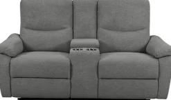 Home affaire 2-Sitzer »ODILON, 2er-Kinosofa, TV-Sessel, Mulitmedia-Sofa, Struktur, USB A/C,« Relaxfunktion manuell u. elektrisch, Getränkehalter, Staufach