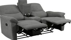 Home affaire 2-Sitzer »ODILON, 2er-Kinosofa, TV-Sessel, Mulitmedia-Sofa, Struktur, USB A/C,« Relaxfunktion manuell u. elektrisch, Getränkehalter, Staufach
