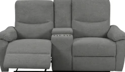 Home affaire 2-Sitzer »ODILON, 2er-Kinosofa, TV-Sessel, Mulitmedia-Sofa, Struktur, USB A/C,« Relaxfunktion manuell u. elektrisch, Getränkehalter, Staufach