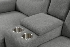 Home affaire 2-Sitzer »ODILON, 2er-Kinosofa, TV-Sessel, Mulitmedia-Sofa, Struktur, USB A/C,« Relaxfunktion manuell u. elektrisch, Getränkehalter, Staufach