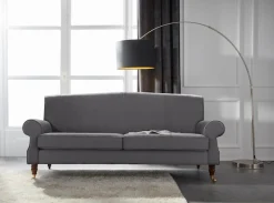 Home affaire 3-Sitzer »Rennes« in Samtoptik oder Baumwoll-Mix