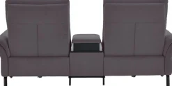 Home affaire 2-Sitzer »Sisto, inklusive 2x Relaxfunktion motorisch mit Herz-Waage-Beschlag« Zwischenelement mit Tisch, Steckdose & USB-Ladestation
