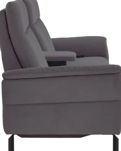 Home affaire 2-Sitzer »Sisto, inklusive 2x Relaxfunktion motorisch mit Herz-Waage-Beschlag« Zwischenelement mit Tisch, Steckdose & USB-Ladestation