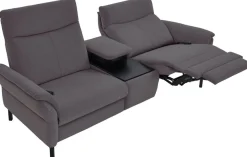 Home affaire 2-Sitzer »Sisto, inklusive 2x Relaxfunktion motorisch mit Herz-Waage-Beschlag« Zwischenelement mit Tisch, Steckdose & USB-Ladestation