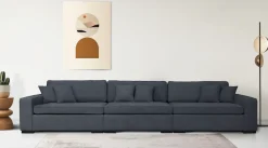 Home affaire 3-Sitzer »Skara XXL« Lounge-Sofa XXL mit Federkern-Polsterung, in vielen Bezugsvarianten