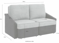 Home affaire 2-Sitzer »Sleepy« mit Schlaffunktion