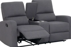 Home affaire 2-Sitzer »TOURNAY, 2er-Kinosofa, Liegesofa, TV-Sessel, Multimedia-Sofa« mit manueller Relaxfunktion, Getränkehalter, Staufach