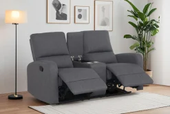 Home affaire 2-Sitzer »TOURNAY, 2er-Kinosofa, Liegesofa, TV-Sessel, Multimedia-Sofa« mit manueller Relaxfunktion, Getränkehalter, Staufach