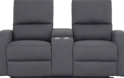 Home affaire 2-Sitzer »TOURNAY, 2er-Kinosofa, Liegesofa, TV-Sessel, Multimedia-Sofa« mit manueller Relaxfunktion, Getränkehalter, Staufach