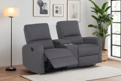 Home affaire 2-Sitzer »TOURNAY, 2er-Kinosofa, Liegesofa, TV-Sessel, Multimedia-Sofa« mit manueller Relaxfunktion, Getränkehalter, Staufach
