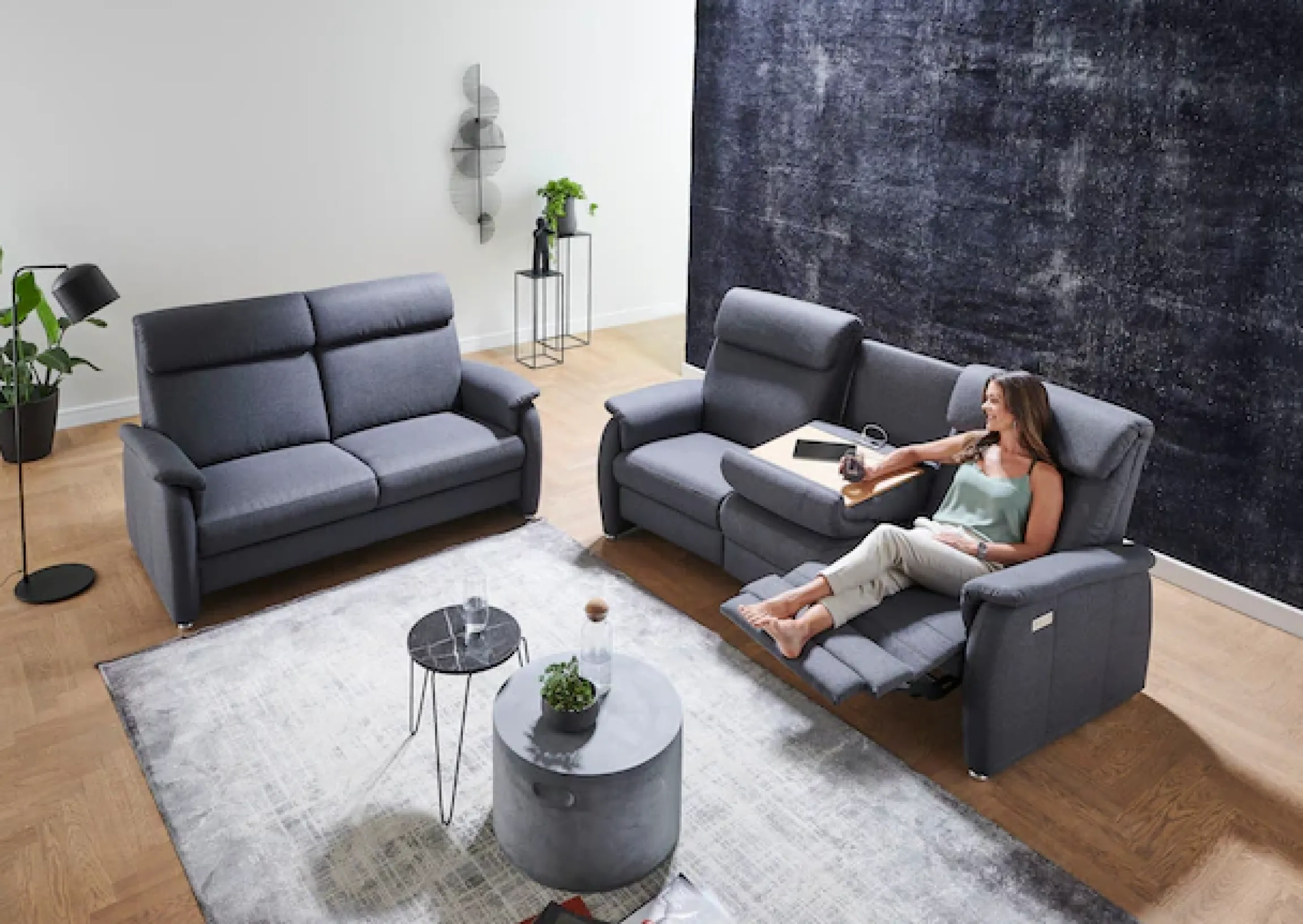 Home affaire 2-Sitzer »Turin auch mit Easy care-Bezug: leicht mit Wasser zu reinigen« mit hochwertigem Federkern, hoher Rücken bietet besonderen Komfort