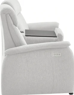 Home affaire 3-Sitzer »Turin Sofa mit elektrischer Relaxfunktion, Breite 226 cm« inkl. Tisch, USB & Steckdose, Federkern & pflegeleichtem Bezug