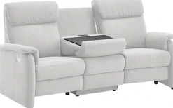 Home affaire 3-Sitzer »Turin Sofa mit elektrischer Relaxfunktion, Breite 226 cm« inkl. Tisch, USB & Steckdose, Federkern & pflegeleichtem Bezug