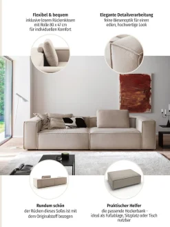Home affaire 3-Sitzer »Watertown moderner 3-Sitzer« extra breites Sofa mit in eleganten Bezügen & großzügiger Sitzfläche