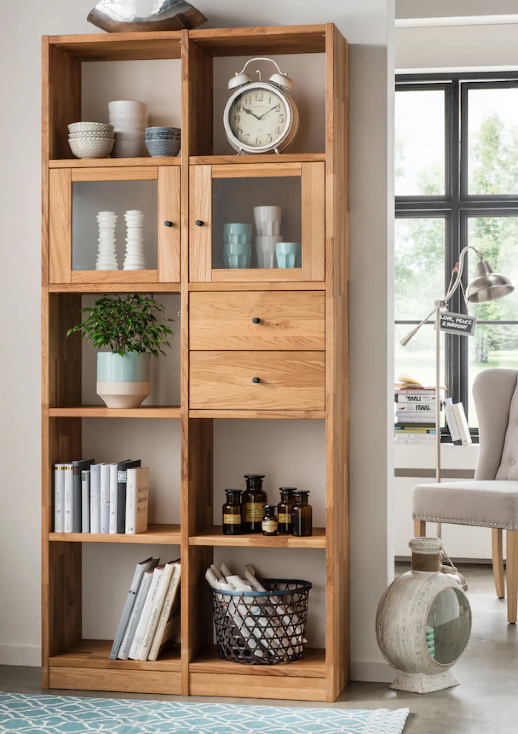 Home affaire Standregal »Ecko, vielseitig als Bücher-, Wohn- oder Aufbewahrungsregal einsetzbar« Modulares Regalsystem mit vielseitigen Gestaltungsmöglichkeiten