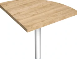 Home affaire Tischelement »Easy, 68 x 68 cm, Verbindungstisch, Anbautisch, Eckverbindung« mit Stützfuß, Ecke abgerundet-Viertelkreis, Tischplatte 38 mm stark