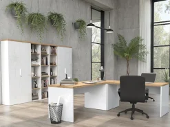 Home affaire Tischelement »Easy, 68 x 68 cm, Verbindungstisch, Anbautisch, Eckverbindung« mit Stützfuß, Ecke abgerundet-Viertelkreis, Tischplatte 38 mm stark