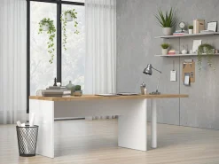 Home affaire Tischelement »Easy, 68 x 68 cm, Verbindungstisch, Anbautisch, Eckverbindung« mit Stützfuß, Ecke abgerundet-Viertelkreis, Tischplatte 38 mm stark