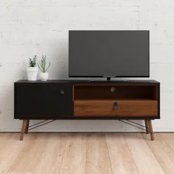 Home affaire TV-Board »TV-Möbel, Fernsehtisch, TV-Unit, Media-Möbel, Sideboard,« TV-Kommode, Breite/Höhe 150/60 cm, 1 Tür, 1 offenes Fach, 1 Schublade